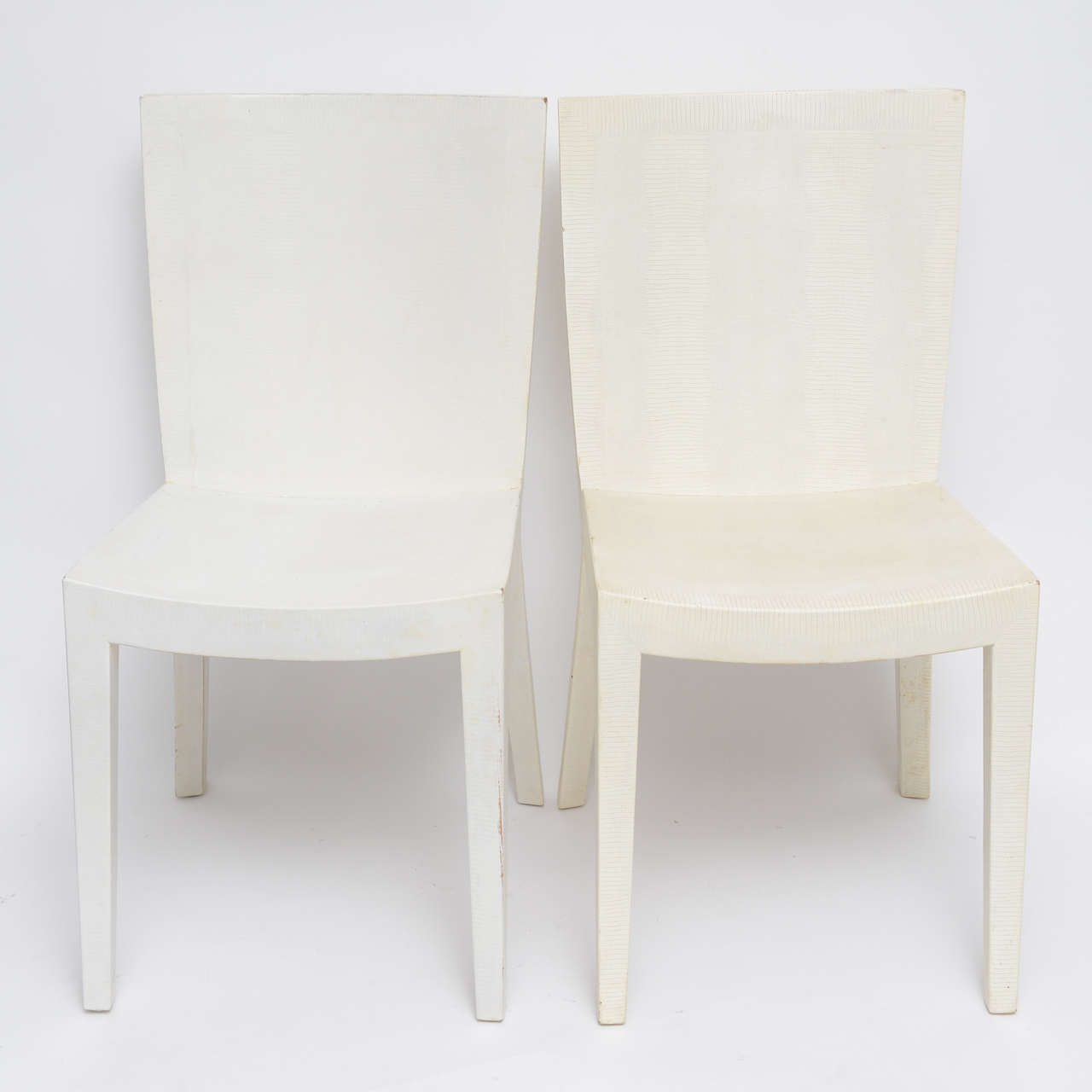 Mid-Century Modern Pair of Karl Springer JMF Chairs