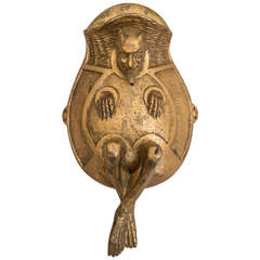 Bronze Devil Match Safe/Striker and Cigar Lighter Sculpture