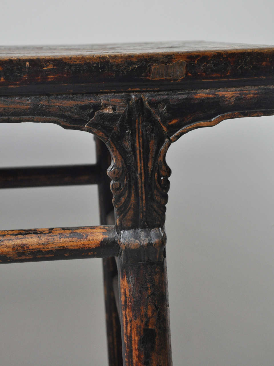 17th Century Elm Chinese Wine Table or Side Table 1