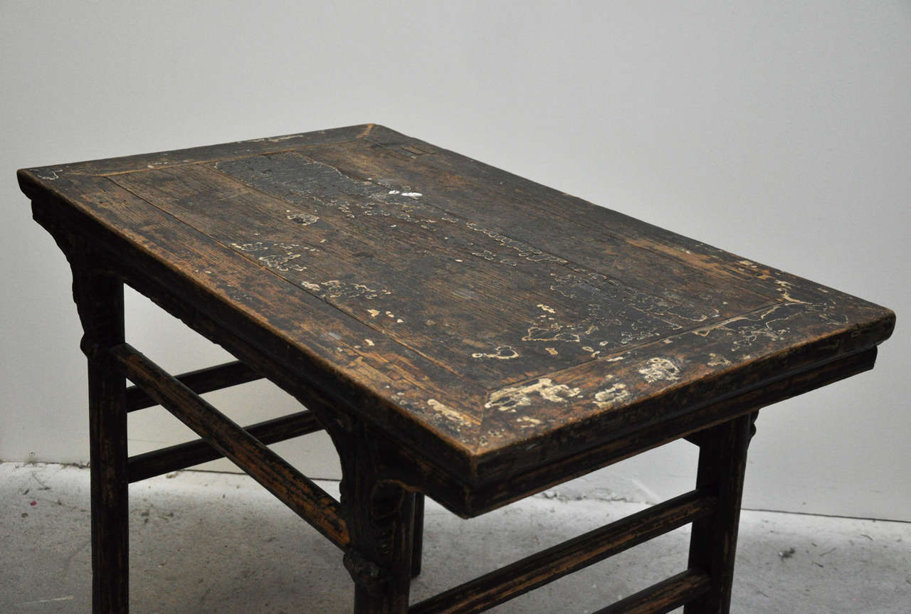 17th Century Elm Chinese Wine Table or Side Table 2