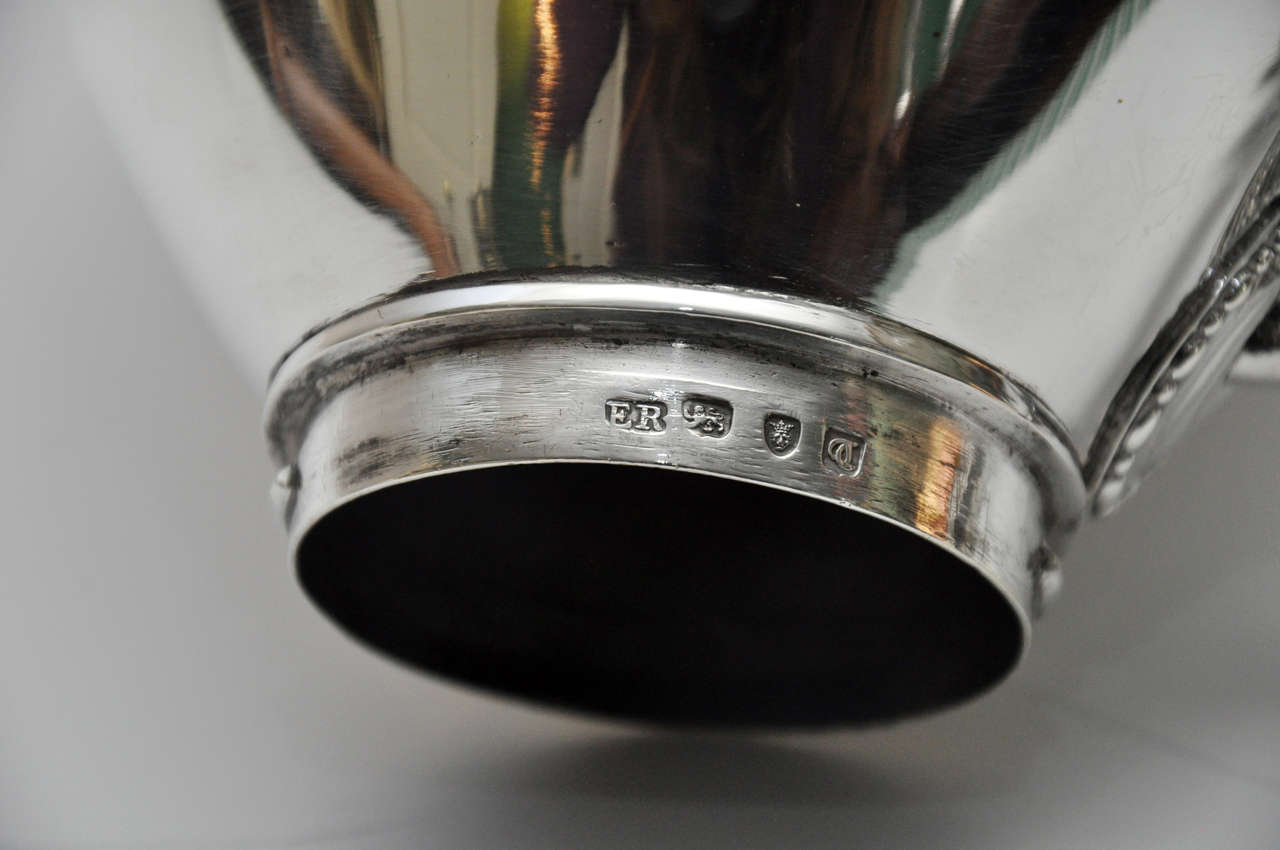 English Sterling Silver Ovoid Hot Water Urn, circa 1774 For Sale 4