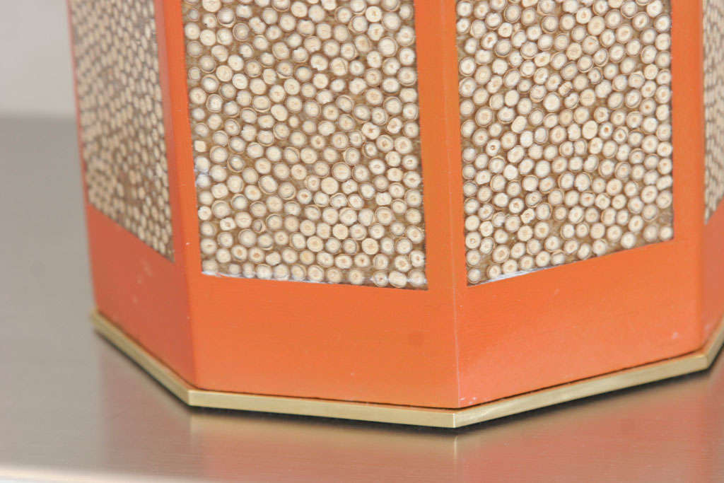 Wood Pair of Table Lamps by Ado Chale