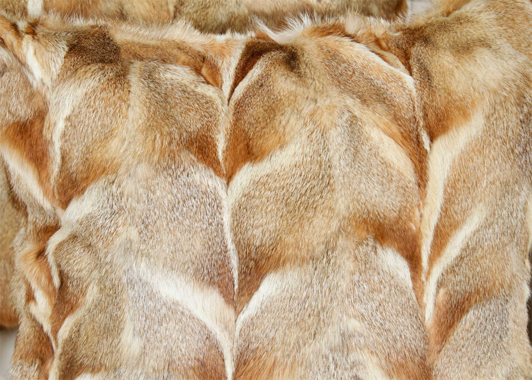 Contemporary Fox Fur Pillows