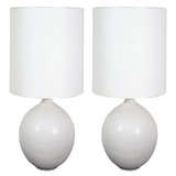 Vintage A Large Pair of Design Technics Ceramic Table Lamps.
