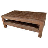 Lucca & Co. MTO contemporary limed oak coffee table LT0124