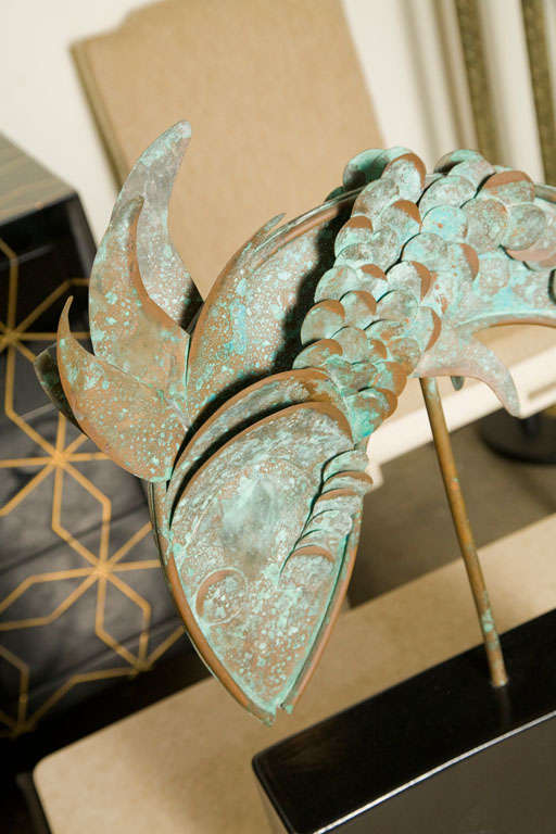 American Mid-Century Metal Fish Sculpture For Sale