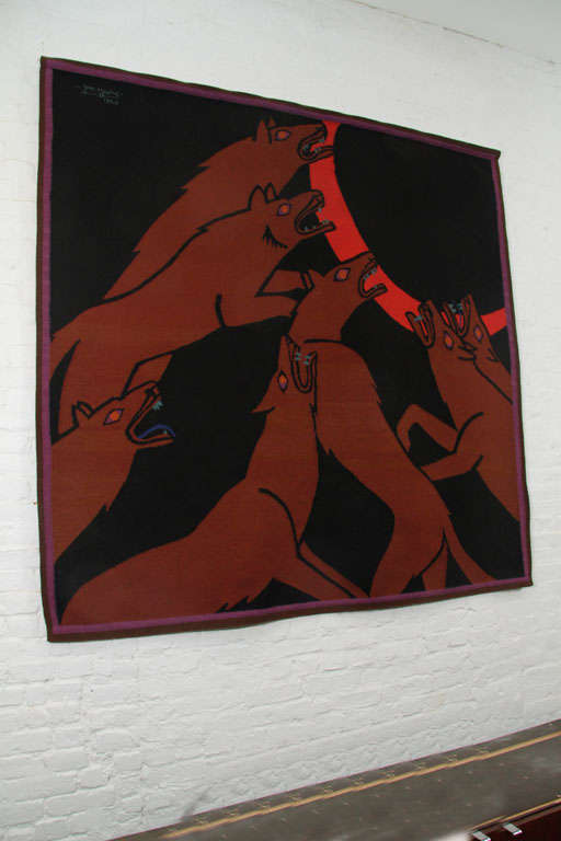 Wool Wolves by Jan Yoors, 1956 For Sale
