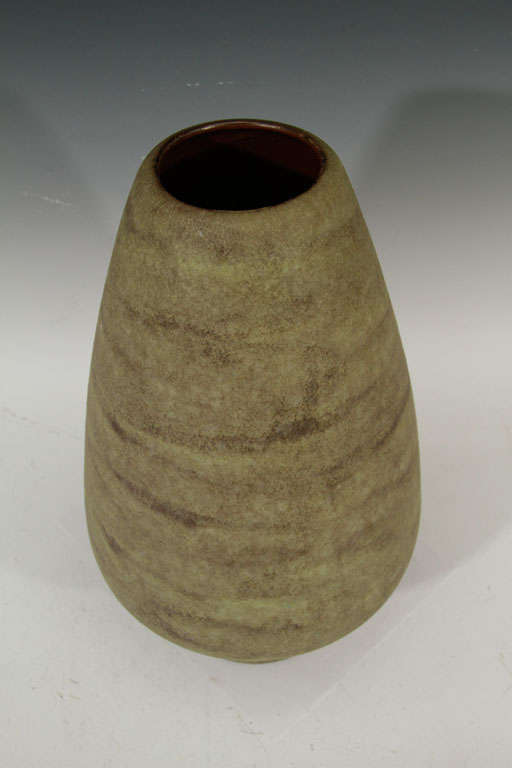 20th Century Earthenware Vase Signed and Numbered by Alba W.  Furman