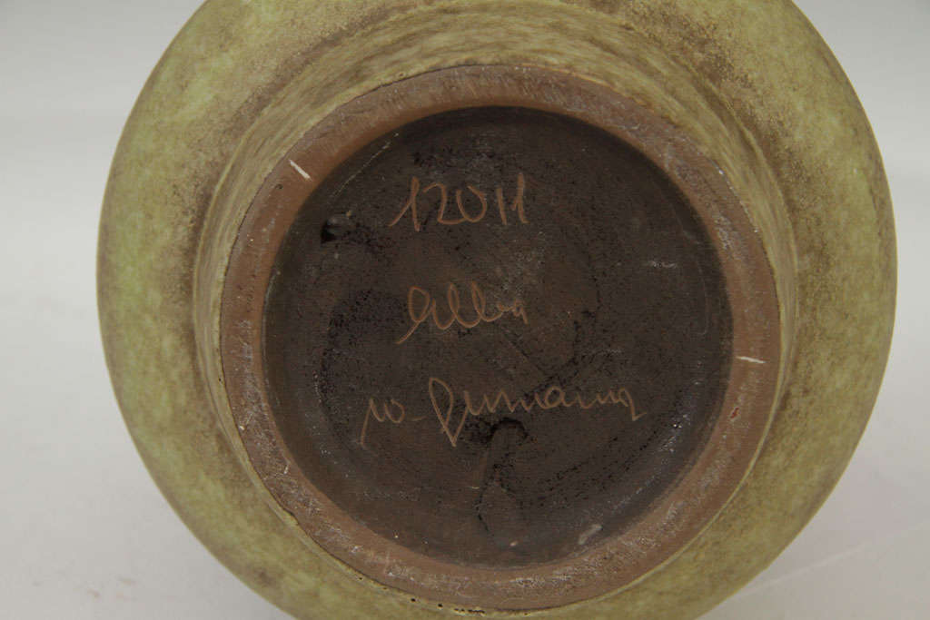 Earthenware Vase Signed and Numbered by Alba W.  Furman 1