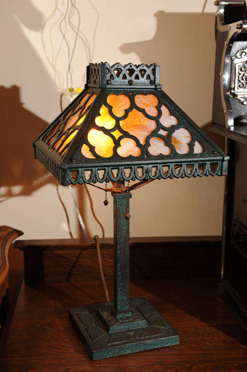 Arts and Crafts Panel Lamp