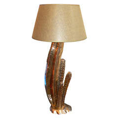 Vintage 1970s Cactus Lamp