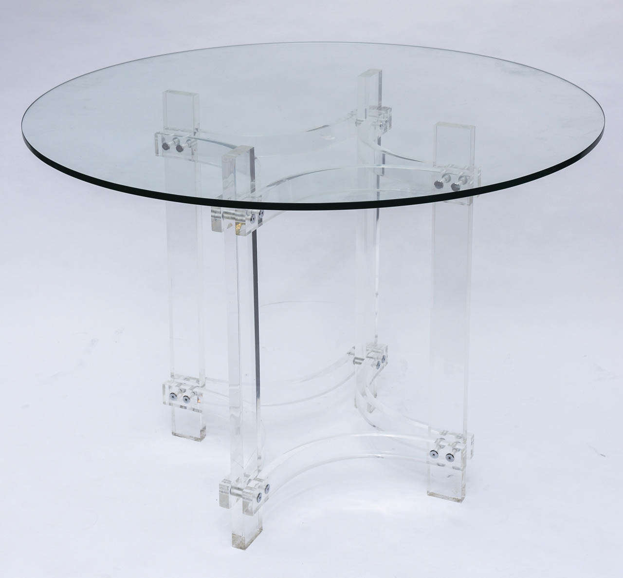 Mid-Century Modern Charles Hollis Jones Style Acrylic Side Table