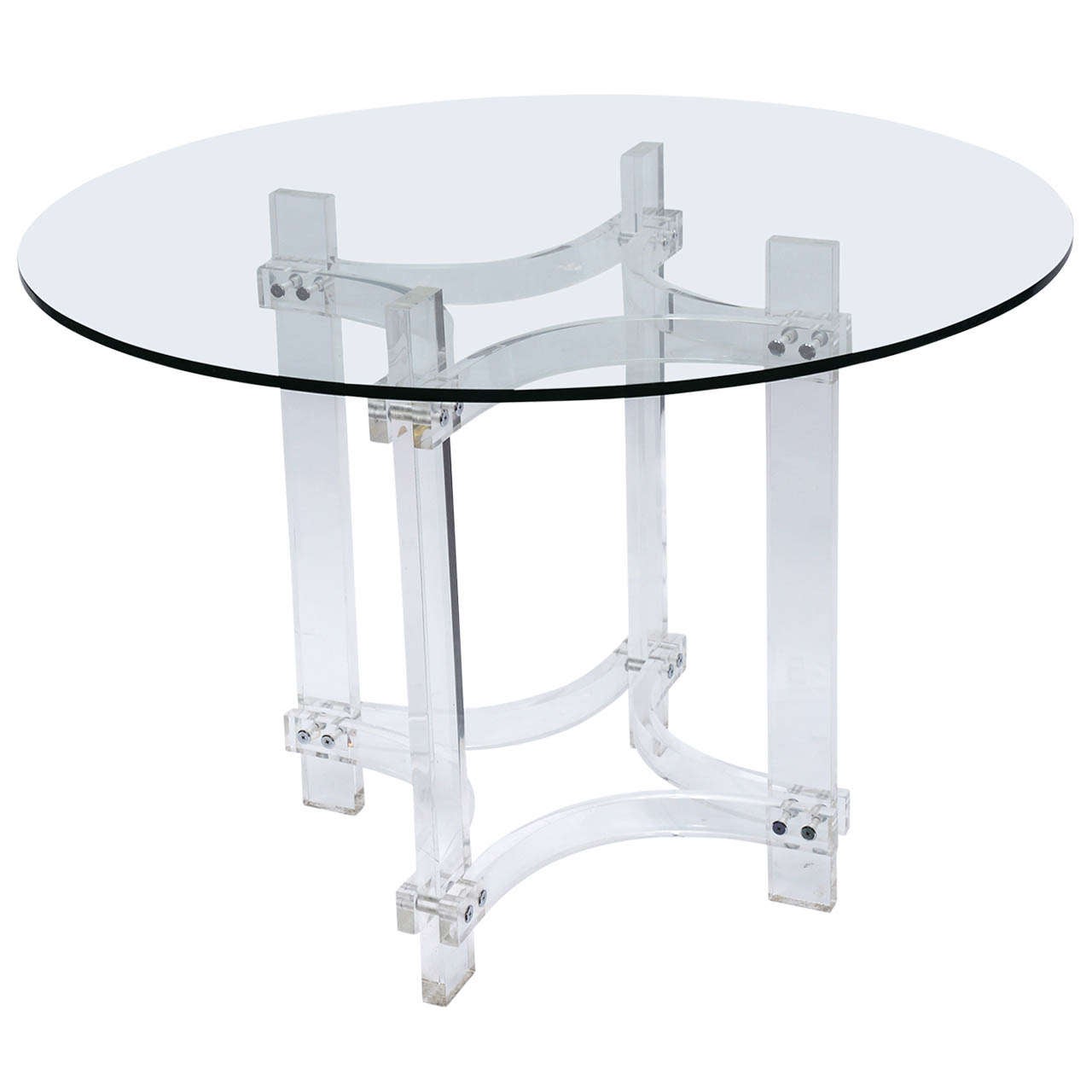 Charles Hollis Jones Style Acrylic Side Table