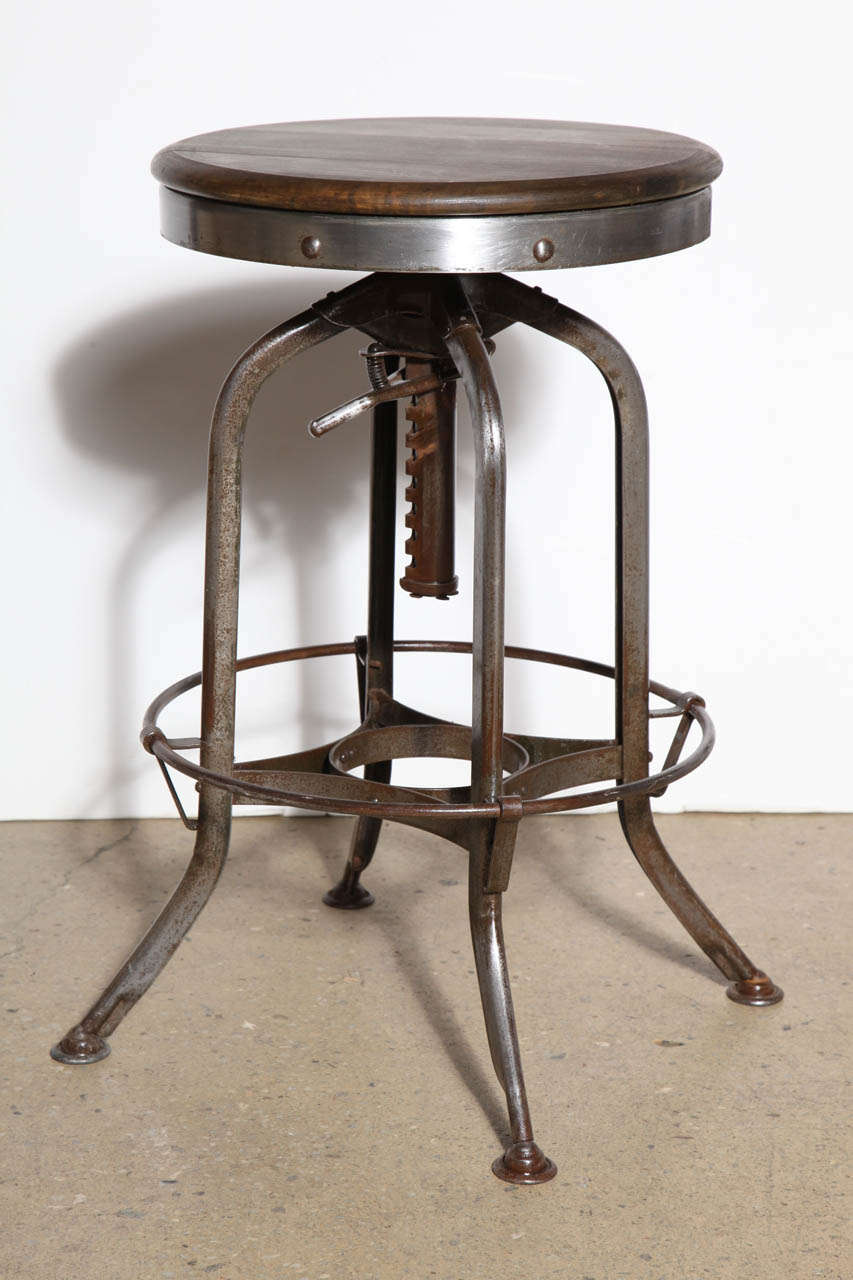 American 5 adjustable vintage Toledo Stools