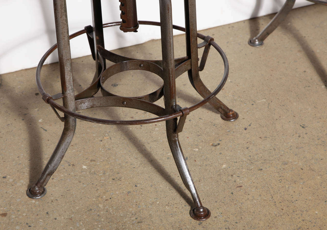 20th Century 5 adjustable vintage Toledo Stools