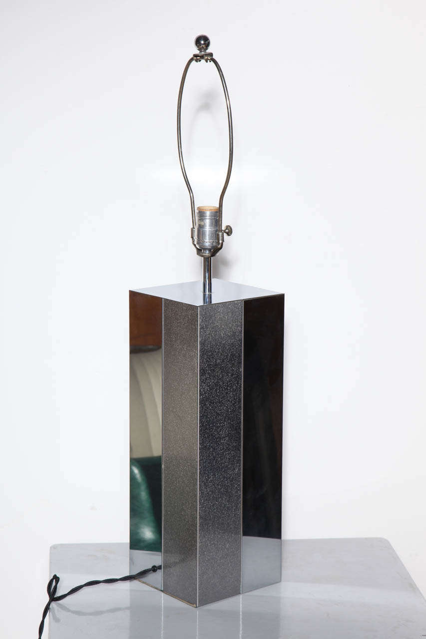 Paul Evans Brushed Aluminum and Polished Steel 