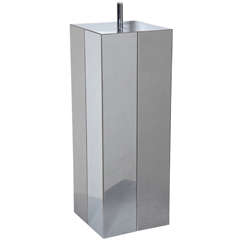 1970's Paul Evans Brushed Aluminum and Polished Steel "Cityscape" Table Lamp 7