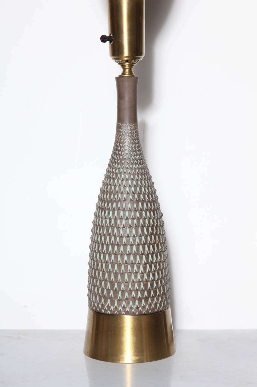 Mid-Century Modern signed Zaccagnini Ceramic Lamp
