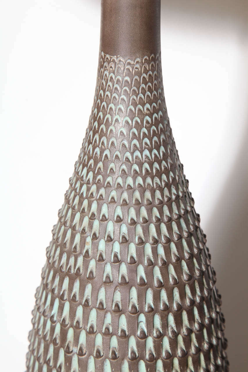 Mid-20th Century signed Zaccagnini Ceramic Lamp