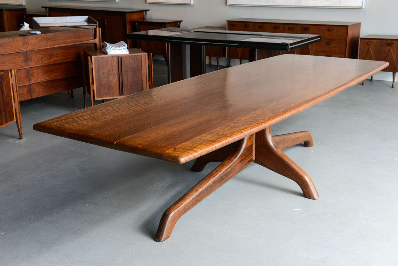 Rare and Important Sam Maloof Dining or Conference Table, USA In Excellent Condition In Hollywood, FL