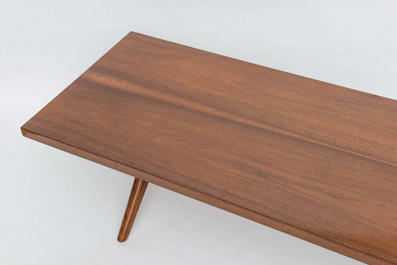 American Modern Walnut Low Table, Robsjohn-Gibbings For Sale 4