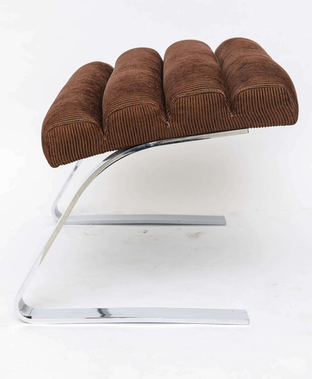 Polished Chrome Chair and Ottoman by Milo Baughman for Thayer Coggin For Sale at 1stDibs