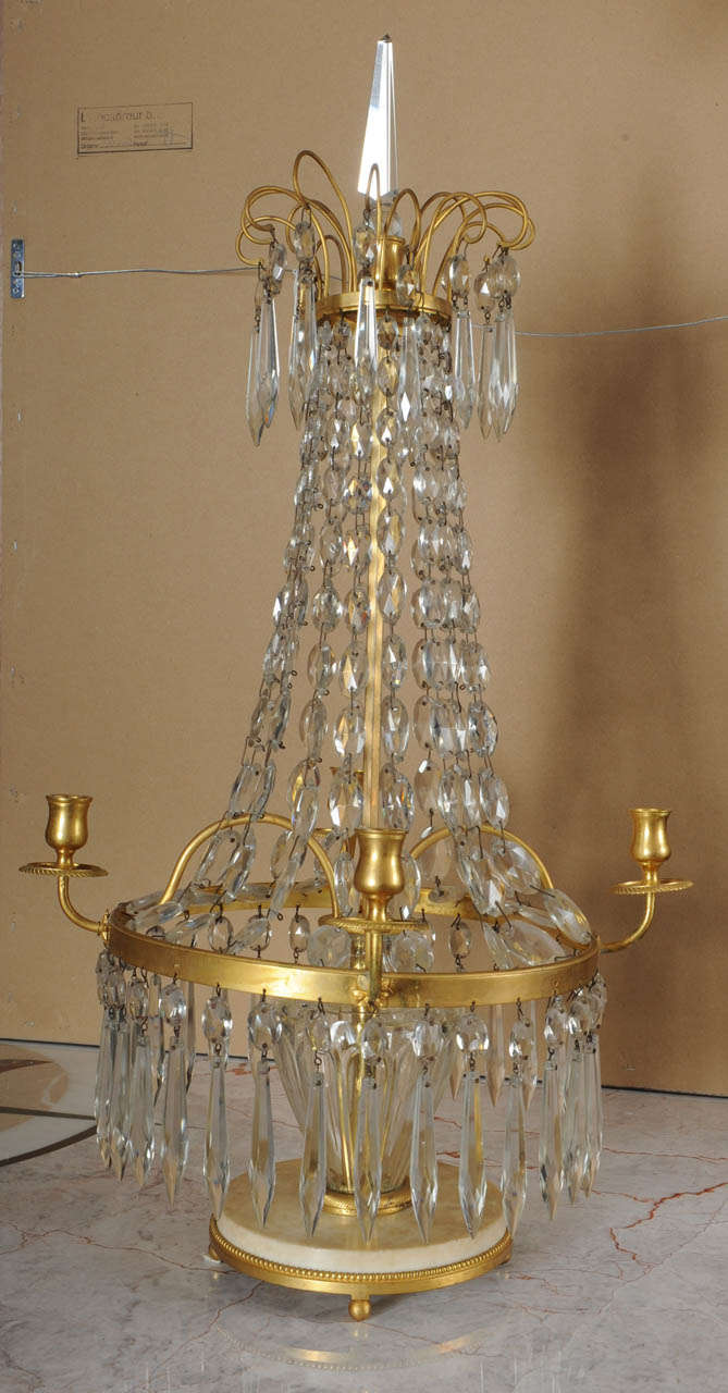 A Pair of Empire French Girandoles.