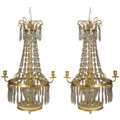 A Pair of Empire French Girandoles.