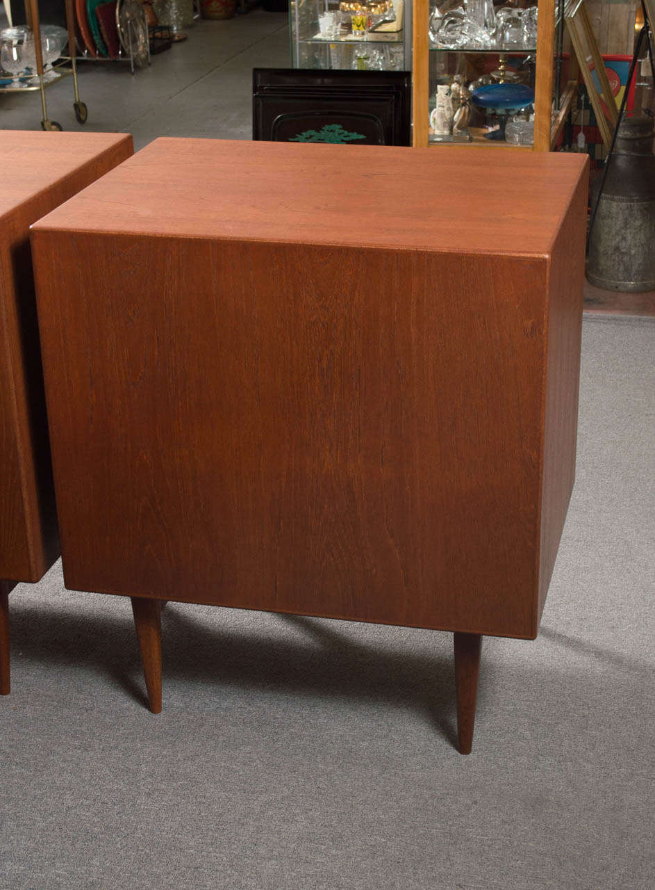 Teak Rare Pair of Bachelor Chests By Rosengren Hansen **Saturday Sale**