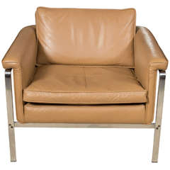 Horst Bruning Lounge Chair in Leather for Alfred Kill International