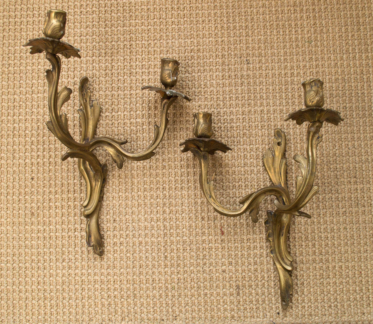 Bronze Rococo Sconces