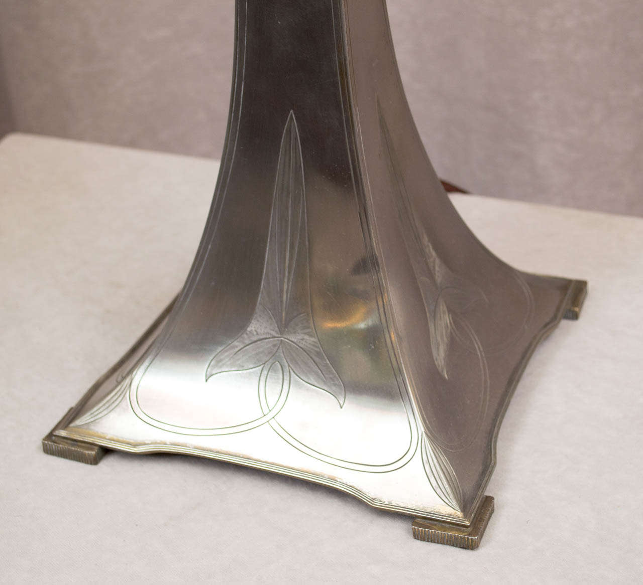 20th Century Art Nouveau Table Lamp, Austrian Glass