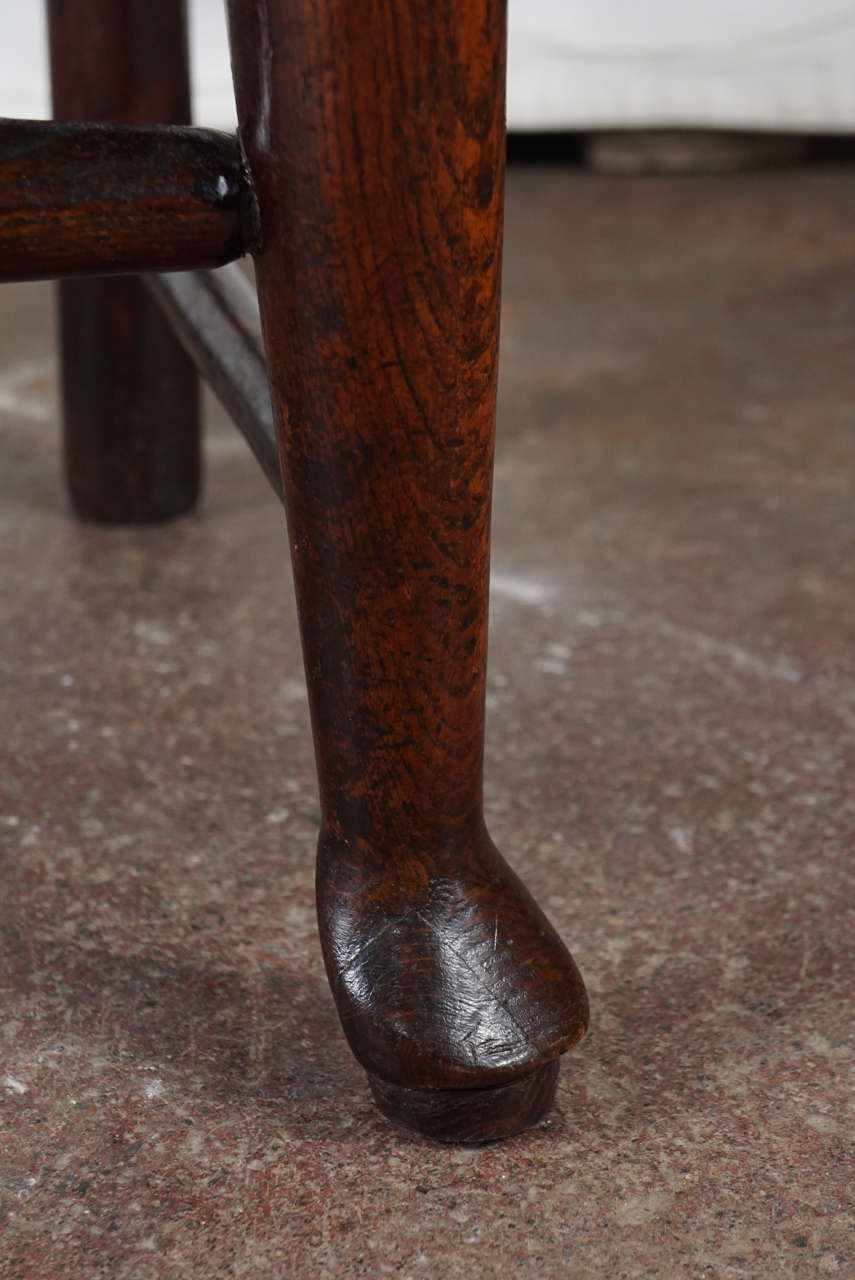 Set of Six 19th Century Oak, Ladder-Back Chairs 4