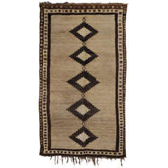 Vintage Qashqa'ì Gabbeh Rug 6