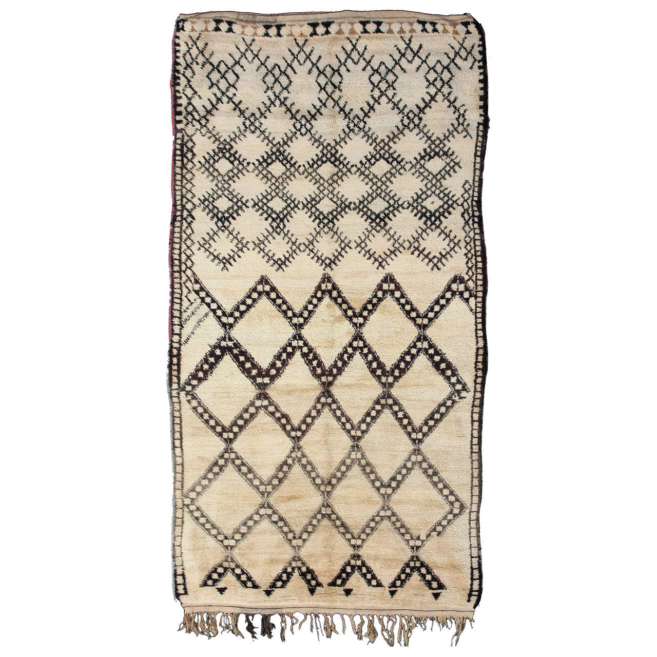 Rare and Unusual Beni Ouarain Berber Carpet