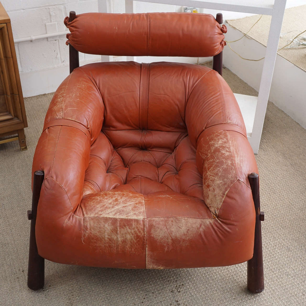 Percival Lafer Club Chair In Good Condition In Hudson, NY