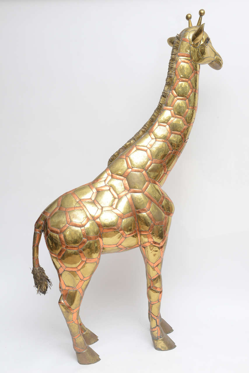 Monumental Brass and Copper Giraffe 2