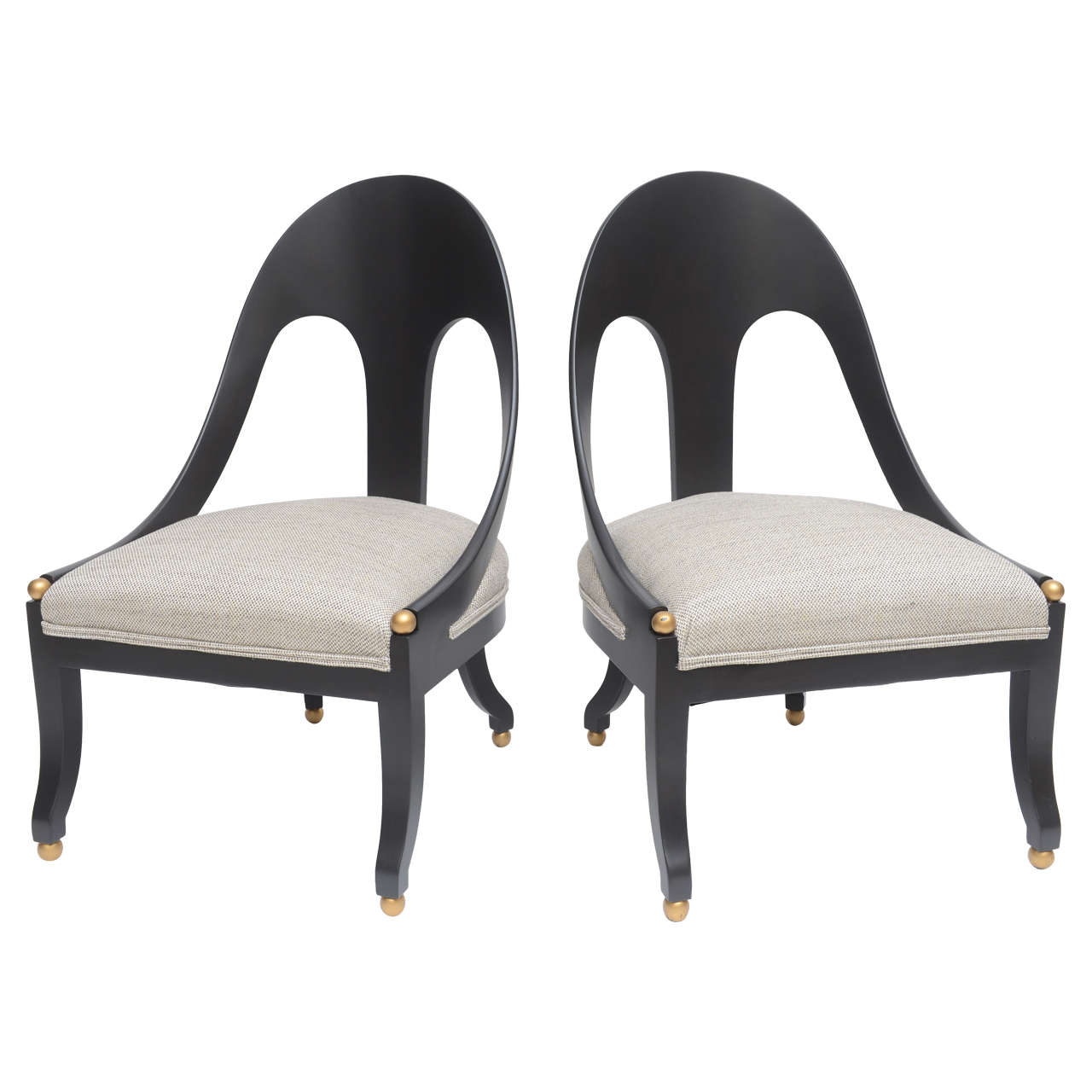Pair Of Michael Taylor Chairs For The Baker Furniture Co At 1stdibs