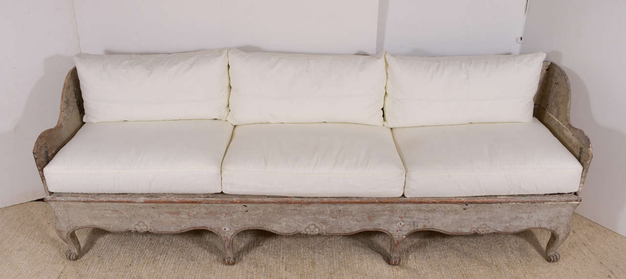 Swedish Rococo Trag Sofa