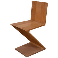 Zig Zag Chair by Gerrit Thomas Rietveld