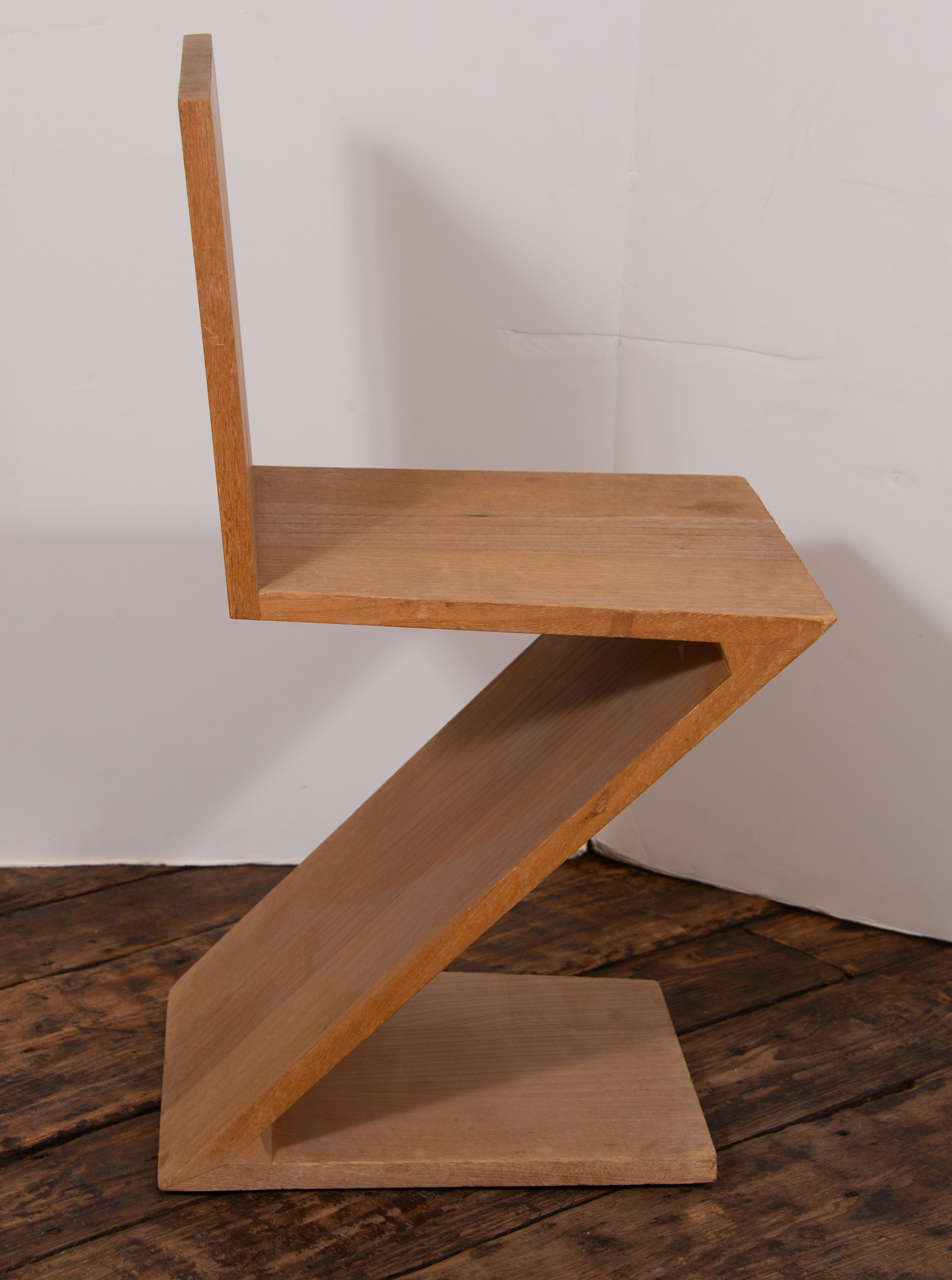 Zig Zag Chair by Gerrit Thomas Rietveld at 1stdibs