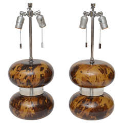 Pair of Karl Springer Lamps