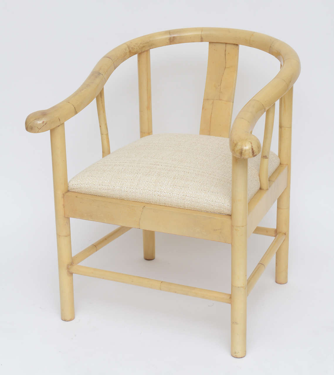 Colombian Parchment Chair in the Manner of Samuel Marx
