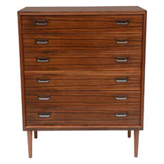 1950s Danish Rosewood Chest of Drawers