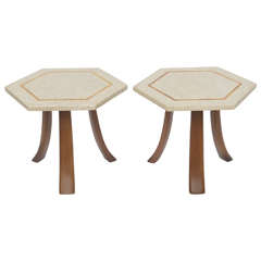 Pair of Terrazzo Side Tables by Harvey Probber