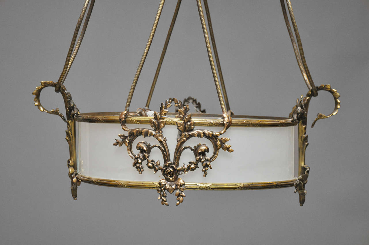 French Neoclassical Style Pendant Chandelier, France, 1880 For Sale