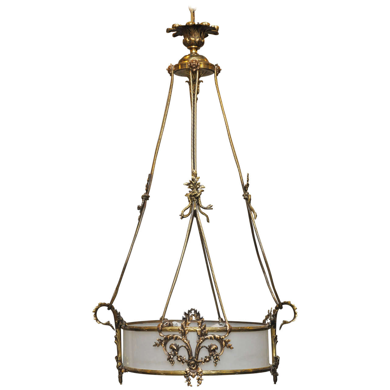 Neoclassical Style Pendant Chandelier, France, 1880 For Sale