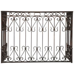 French Country Wrought Iron Radiator Cover Console, France, 1880