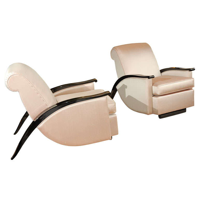 Pair of Rulmann Inspired Salon Chairs For Sale
