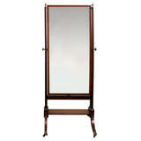 Antique REGENCY  STYLE  19TH  CENTURY  CHEVAL  MIRROR